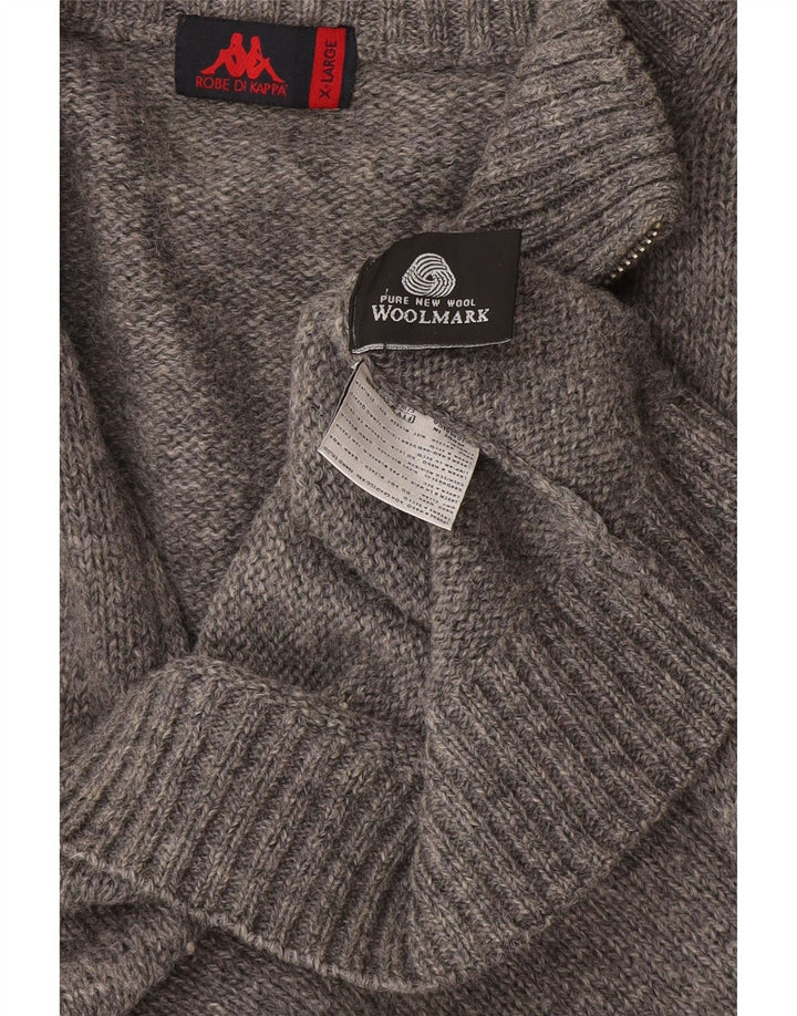 Kappa Cardigan Homme Pull XL Gris Laine