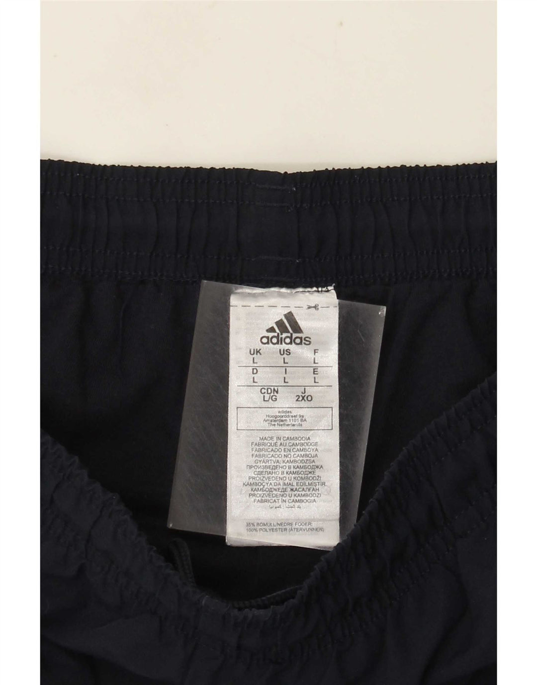 Adidas Pantalon de survêtement pour homme Large Bleu marine Polyester