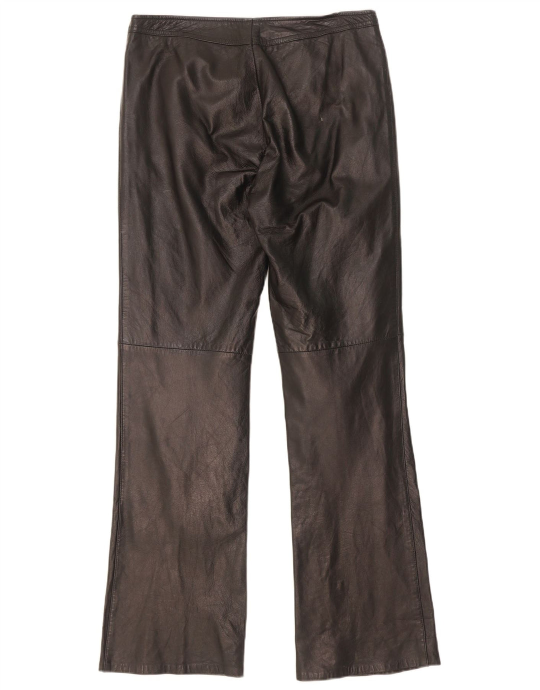 Pantalon en cuir bootcut femme Dakota W30 L31 noir