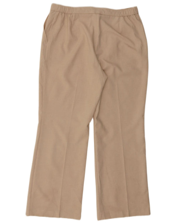 Marks & Spencer Pantalon court décontracté pour femme UK 14 Large W34 L28 Beige