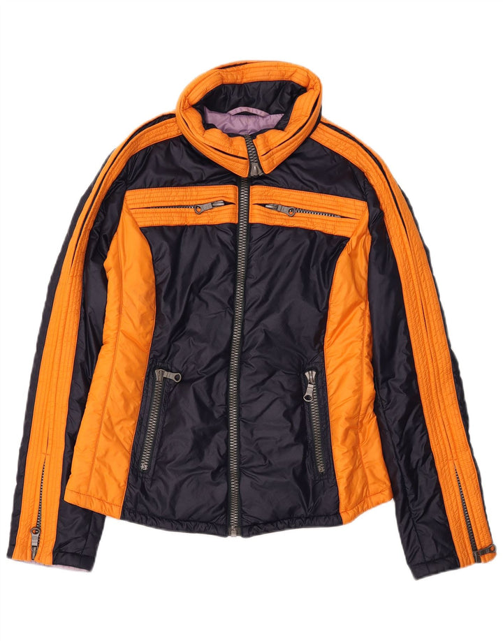 Belfe Veste matelassée pour femme UK 10 Small Bleu marine Colourblock