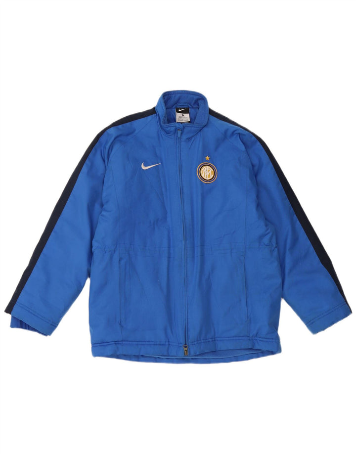 Nike Veste Coupe-Vent Inter Milan Garçon 8-9 Ans Petit Bleu Colorblock