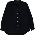 AQUASCUTUM Chemise Ample Homme Bleu Marine Moyen Coton