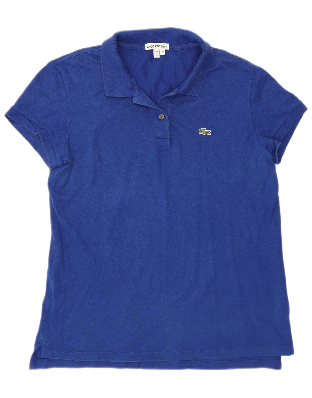 Lacoste Polo Femme Taille 42 Grand Bleu Coton
