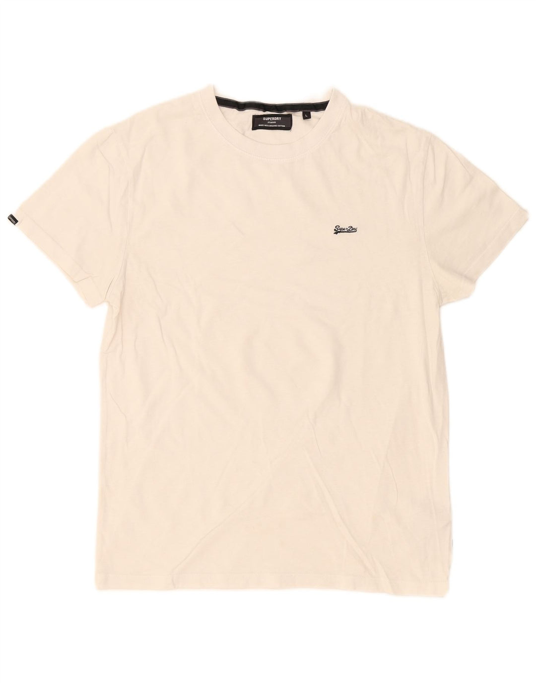 Superdry T-Shirt Homme Blanc Large Coton
