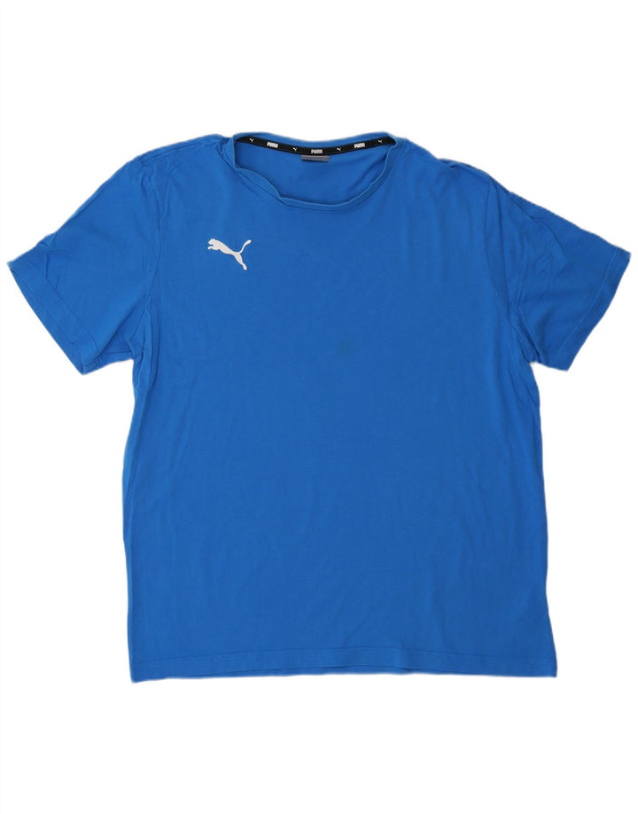 PUMA T-Shirt Homme Top XL Bleu Coton