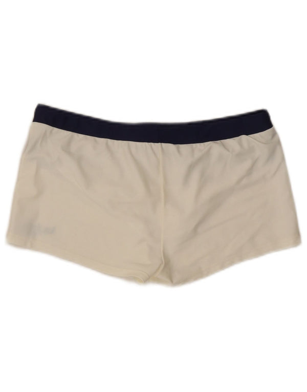 Byblos Short de bain pour femme UK 44 Medium Blanc rayé