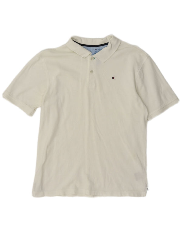 Tommy Hilfiger Polo Garçon 12-13 ans Grand Blanc Coton
