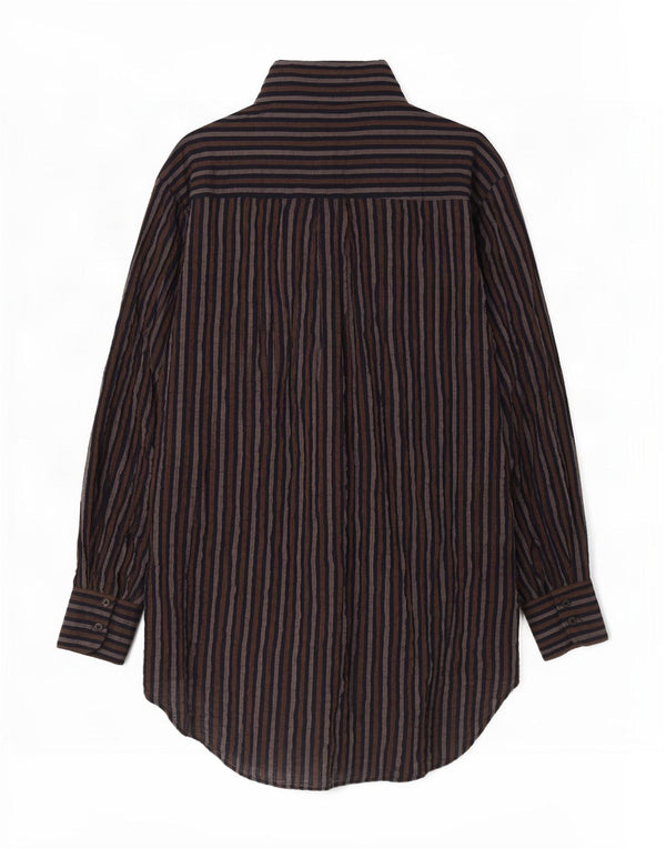 Zara Robe chemise surdimensionnée pour femme UK 6 XS à rayures multicolores