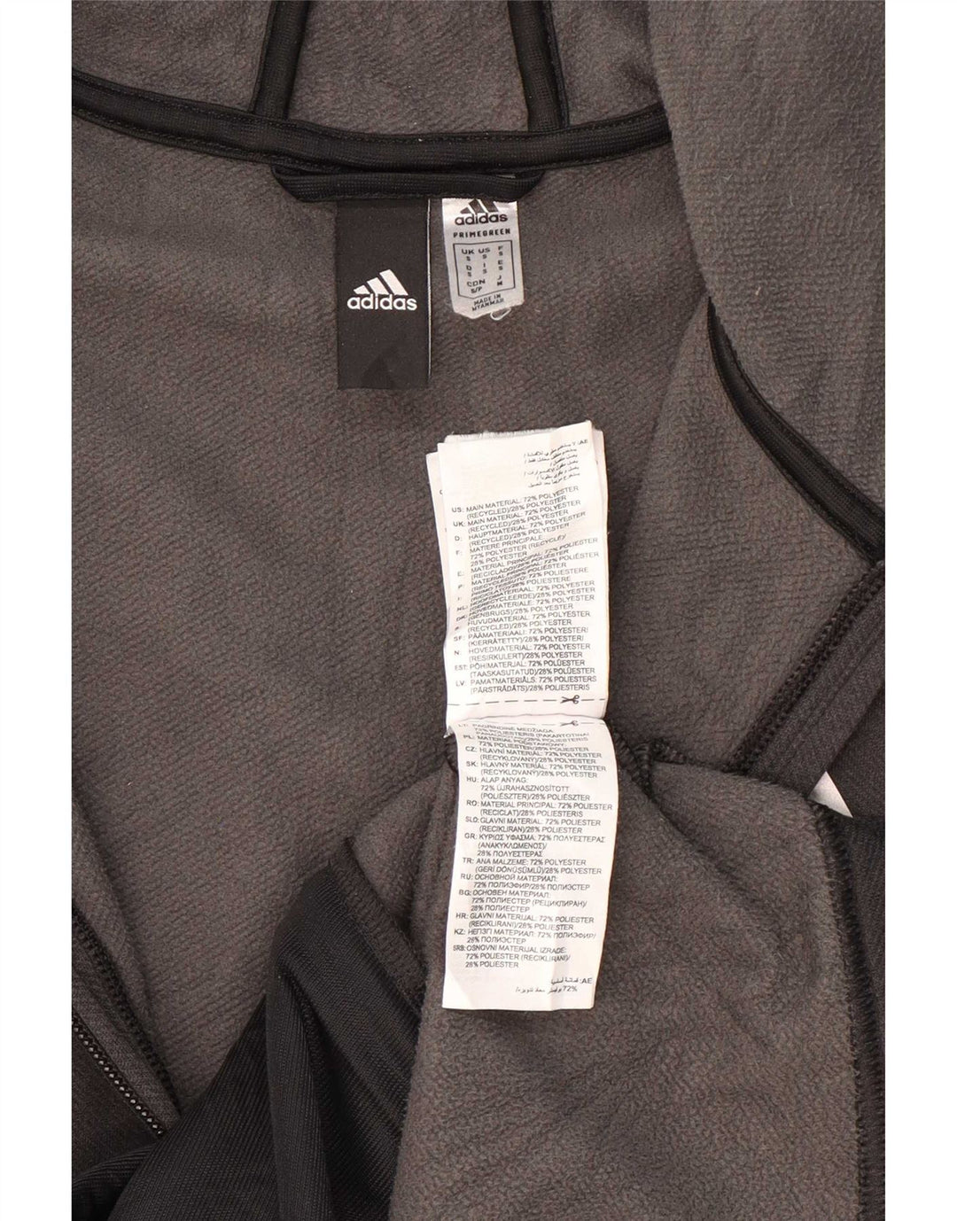 Adidas Pull à capuche zippé Aeroready pour homme, petit, gris, polyester
