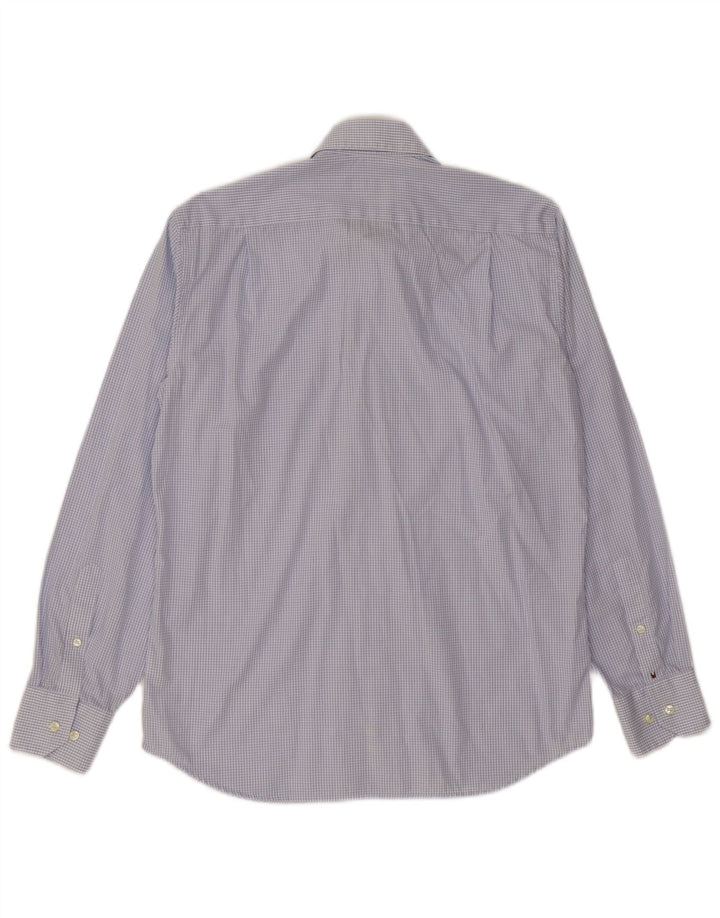 Tommy Hilfiger Chemise homme Taille 38 15 Coton à carreaux bleu moyen