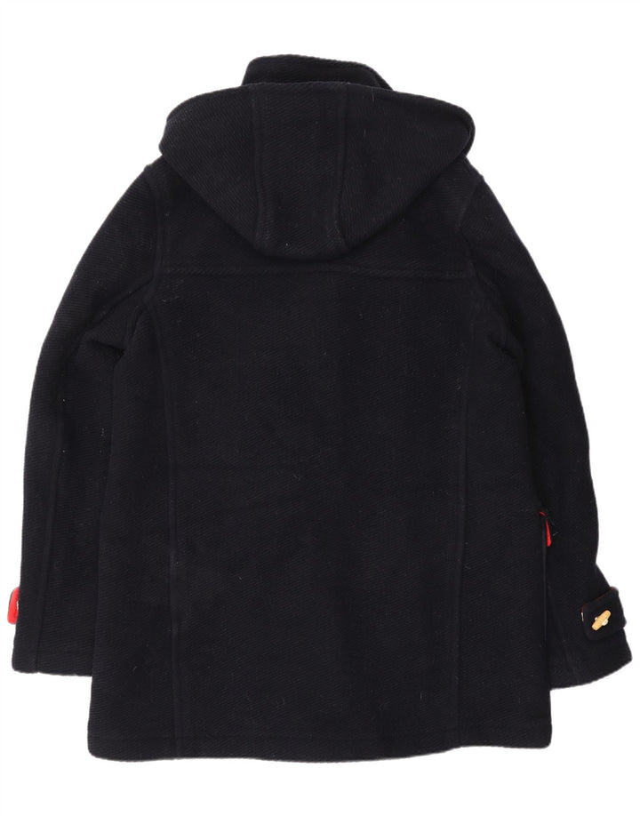 Topshop Duffle Coat à capuche pour femme UK 42 en laine bleu marine moyen