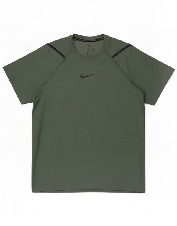 Nike Hommes Dri Fit Standard T-Shirt Haut Large Vert