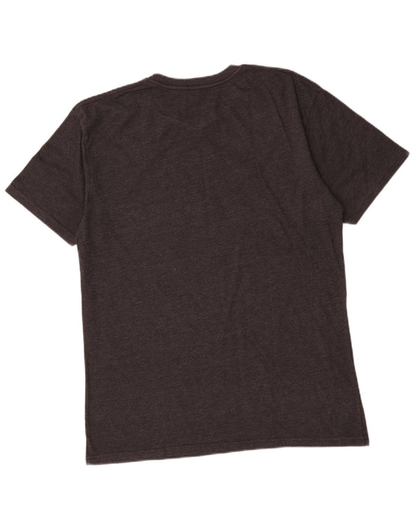 Hard Rock Cafe Hommes Bali Airport T-Shirt Graphique Haut Grand Coton Gris