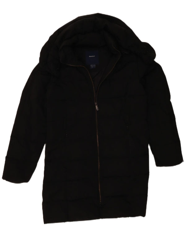 Gant Manteau rembourré à capuche pour femme UK 16 Large Noir Polyester