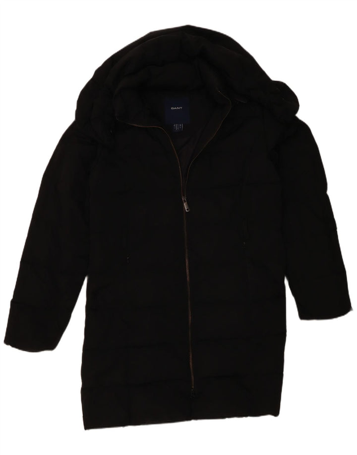 Gant Manteau rembourré à capuche pour femme UK 16 Large Noir Polyester