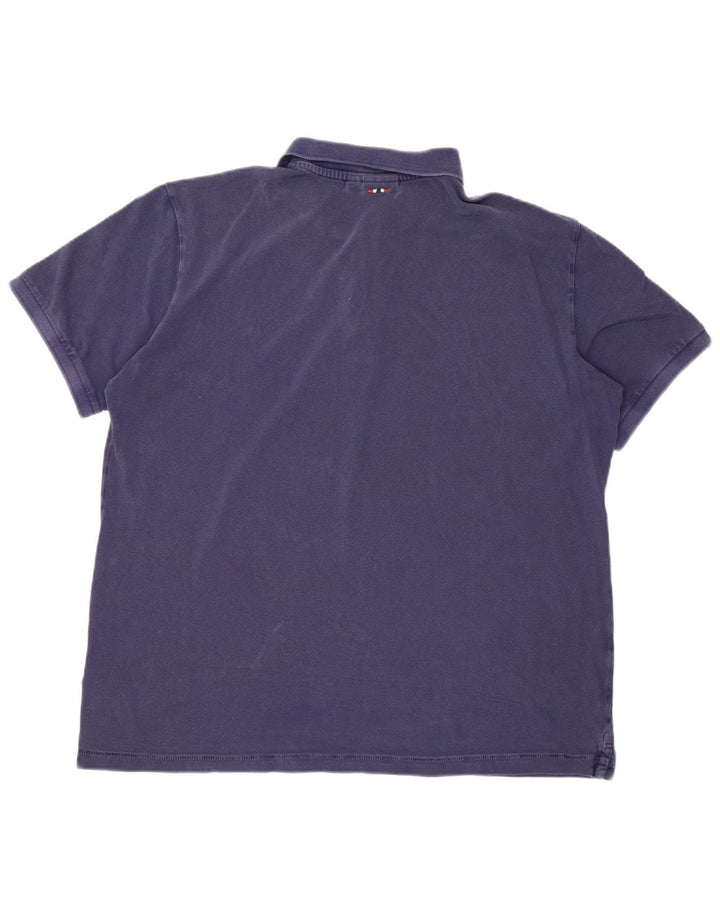 NAPAPIJRI Polo Homme Large Bleu Marine Coton