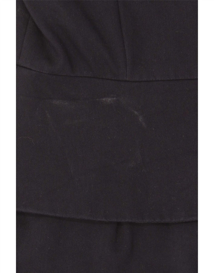 Ted Baker Robe péplum pour femme Taille 2 Petit Bleu marine Coton