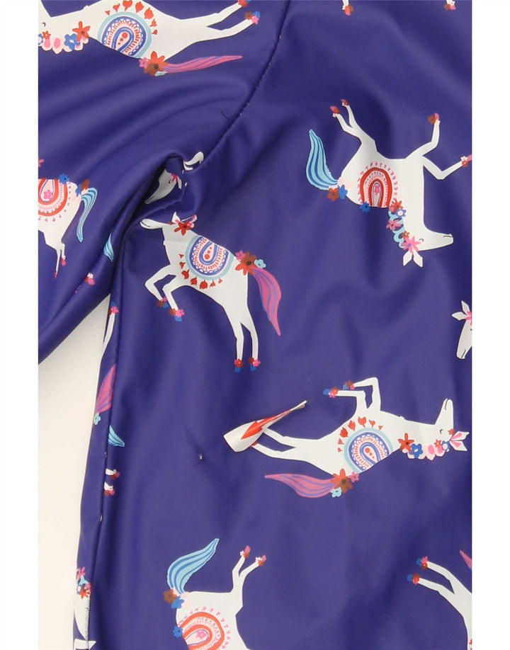 Joules Veste de pluie à motif abstrait pour fille 7-8 ans Bleu imprimé animal