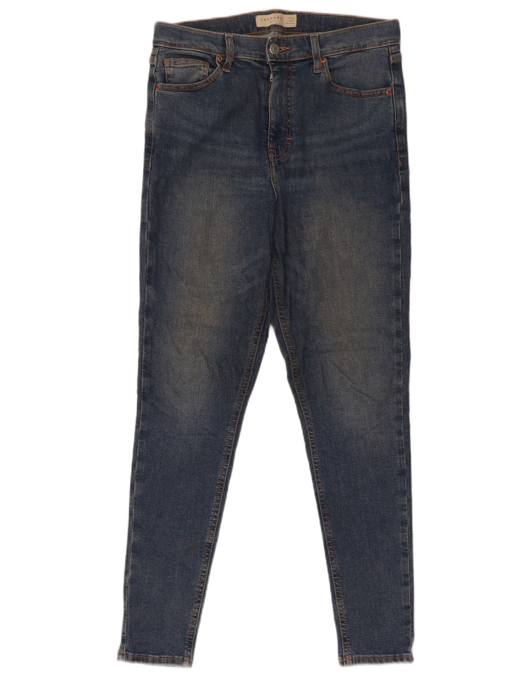 Topshop Femme Jamie Skinny Jeans W30 L32 Bleu Polyester