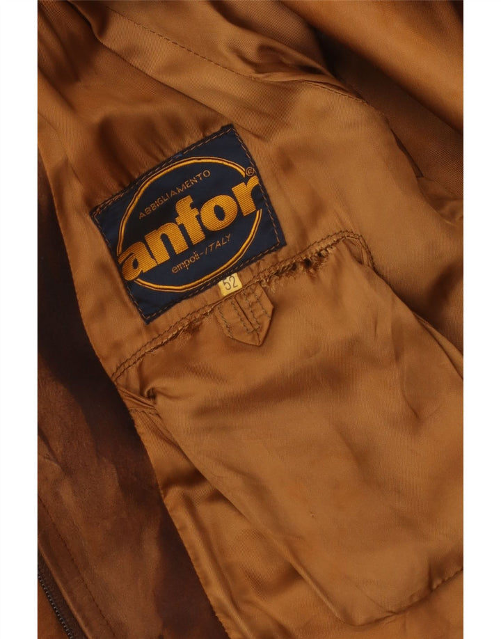 Anfor Veste Bomber En Daim Homme IT 52 XL Marron
