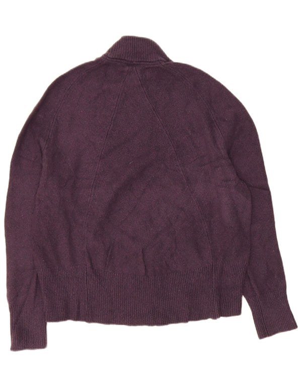 John Lewis Pull surdimensionné à col roulé pour femme UK 10 Petit Violet