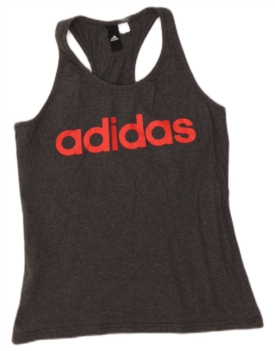 Adidas Débardeur graphique pour femme UK 8 Petit Gris Moucheté
