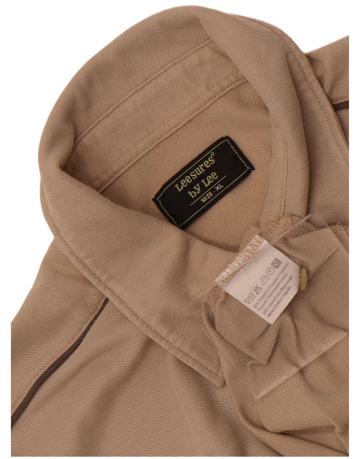 Lee Polo Homme XL Beige Polyester