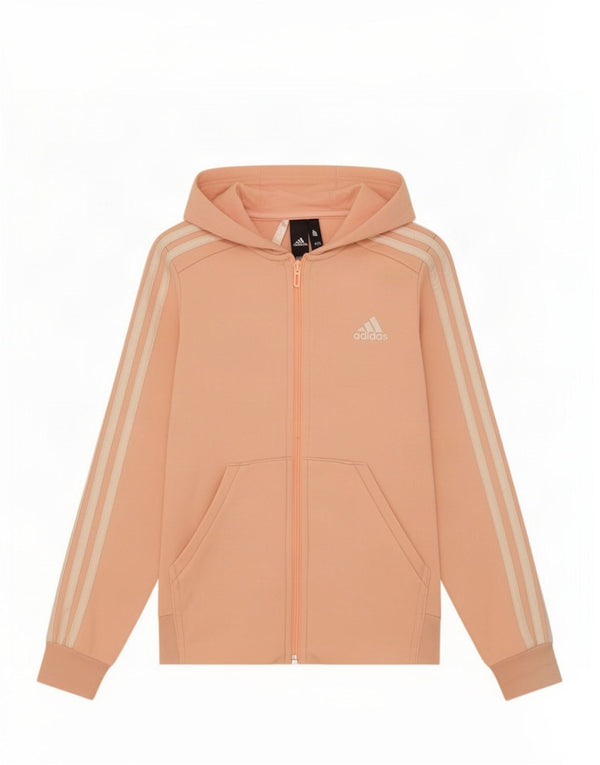 Adidas Pull à capuche zippé fille 11-12 ans Rose Coton