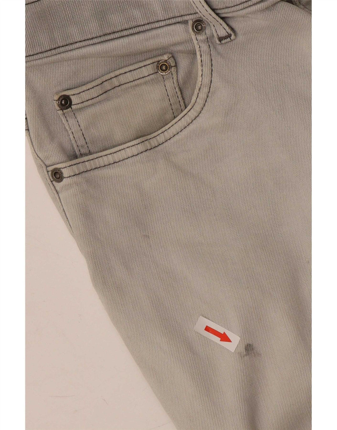 Marks & Spencer Jean droit Blue Harbor homme W34 L29 coton gris