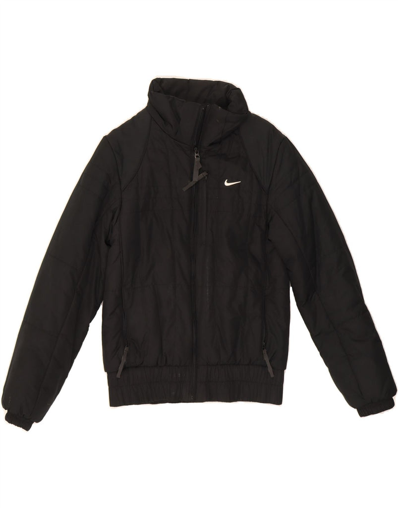 NIKE Womens Padded Jacket UK 12 Medium Black Polyester Vintage Nike and Second-Hand Nike from Messina Hembry 
