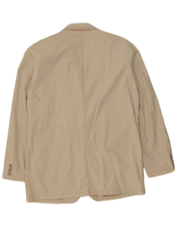 Camel Active Veste Blazer 3 Boutons pour Homme UK 40 Grand Coton Beige