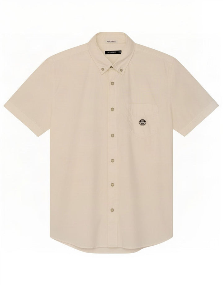 North Sails Chemise à manches courtes pour hommes Grand coton blanc
