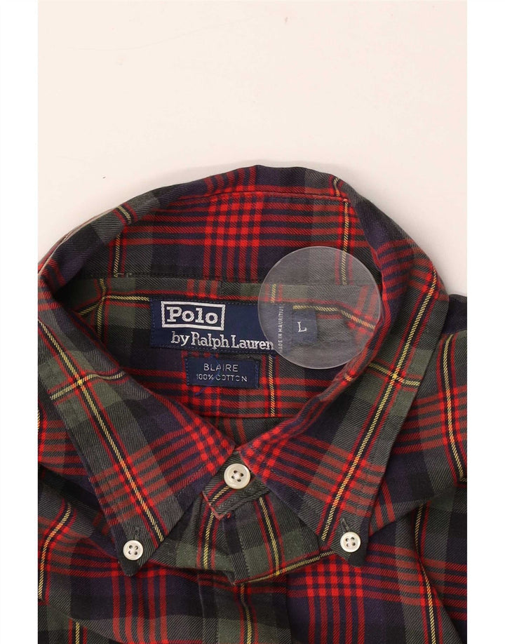 Polo Ralph Lauren Chemise Blaire Flannel Homme Grand Carreau Multicolore