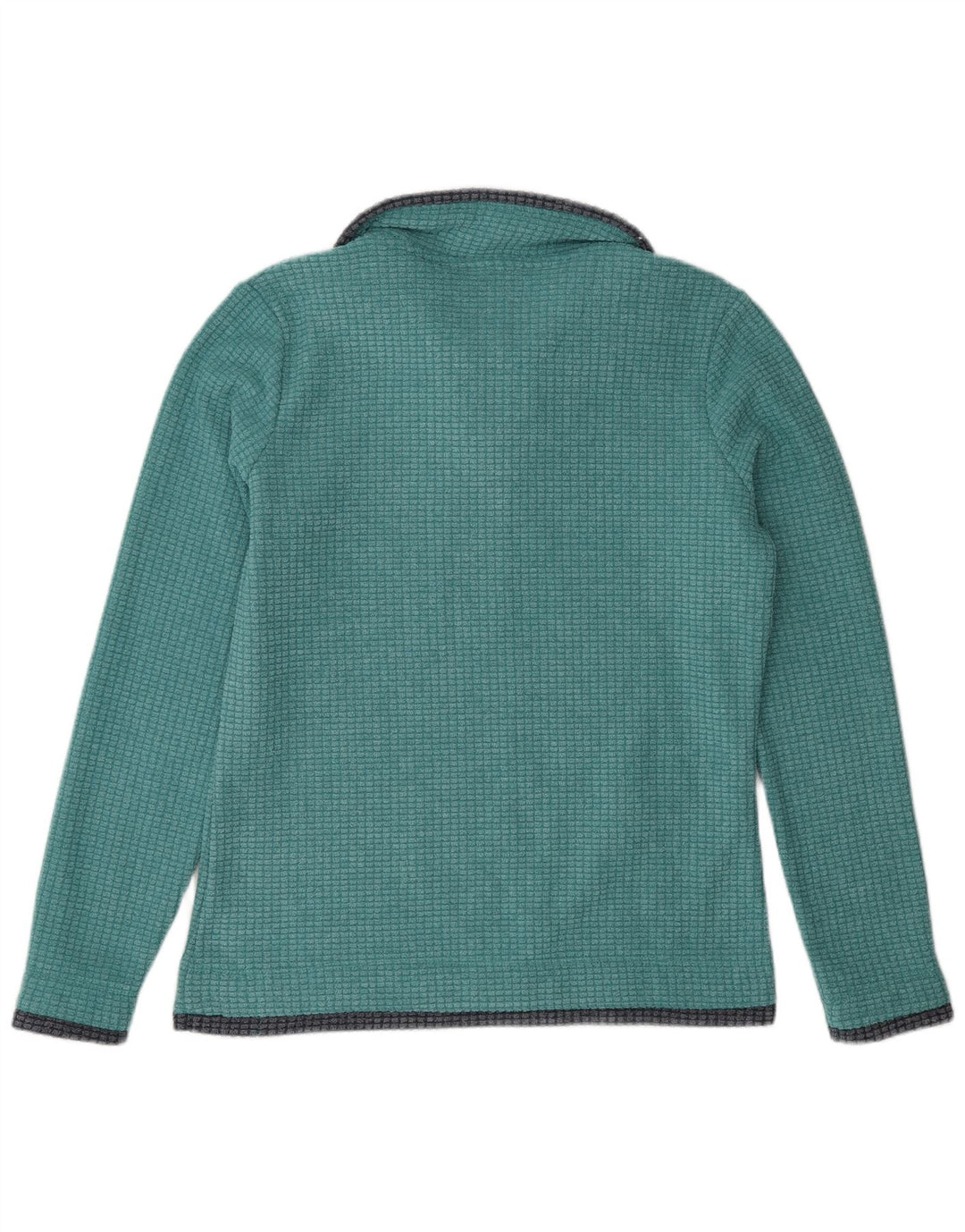 Weird Fish Pull polaire surdimensionné à col zippé pour femme UK 10 Petit Vert