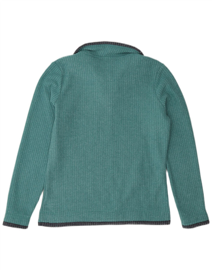Weird Fish Pull polaire surdimensionné à col zippé pour femme UK 10 Petit Vert