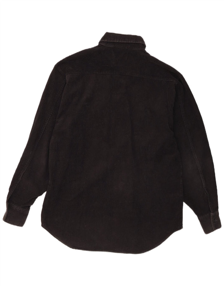 Lee Chemise en velours côtelé pour homme Petit coton noir