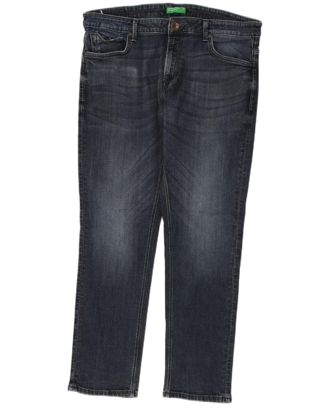 Benetton Jean Slim W38 L31 Homme Bleu Marine