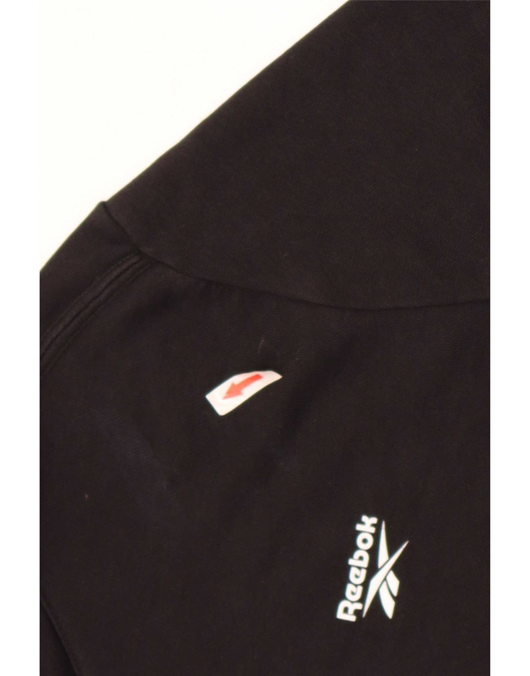 Reebok Pull à capuche pour homme Large Noir Coton