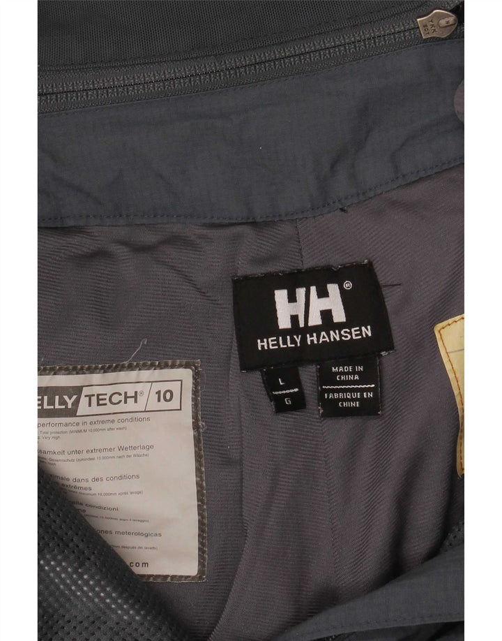 Helly Hansen Pantalon De Ski Salopette Femme UK 16 Large Gris Colorblock
