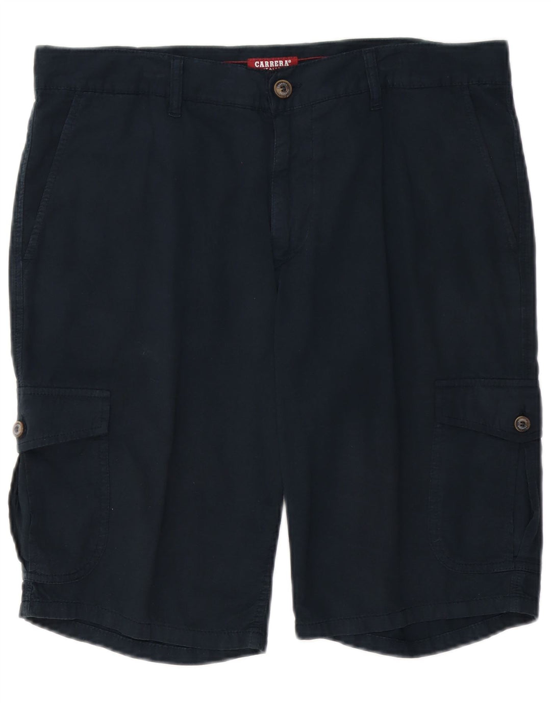 CARRERA Short Cargo 618 Homme IT 50 Large W34 Bleu Marine Coton