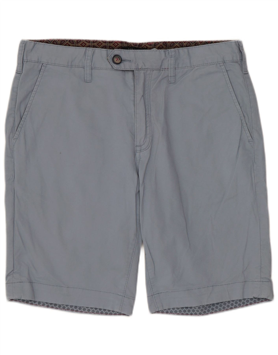 TED BAKER Short Chino Homme W32 Bleu Moyen Coton
