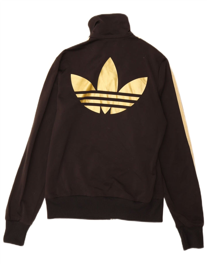 ADIDAS Veste de survêtement graphique pour femme IT 40 Small Noir Polyester