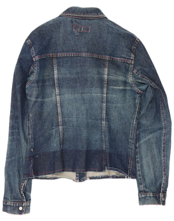 Gas Veste en jean pour femme UK 14 Large Bleu