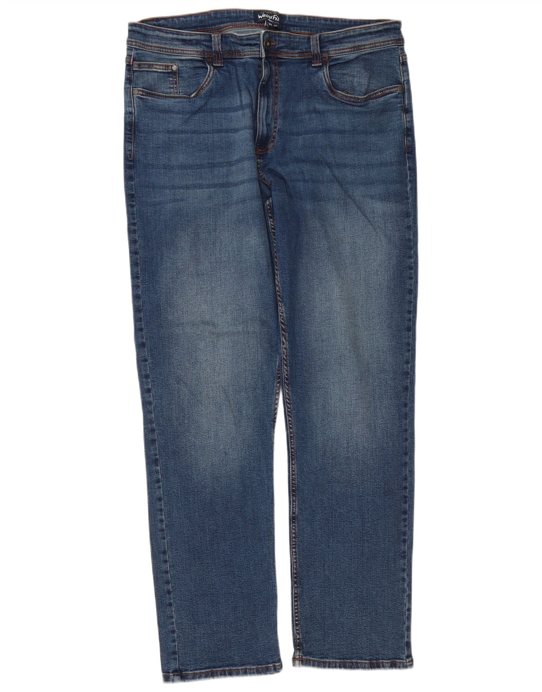 Weird Fish Jean droit homme W38 L32 bleu coton