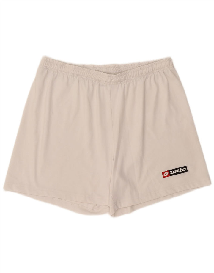 Lotto Short de Sport Homme Grand Blanc Polyester