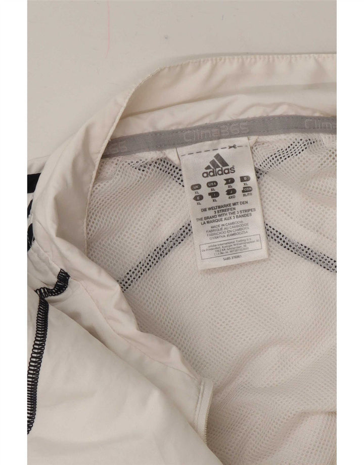 Adidas Veste de survêtement pour homme XL Blanc Polyester
