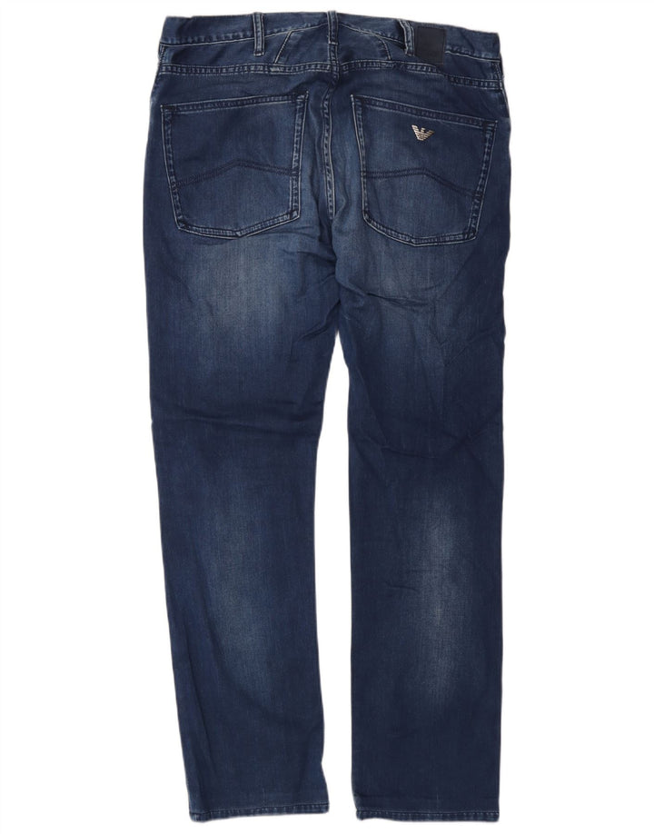 Armani Jean droit W31 L30 bleu coton homme
