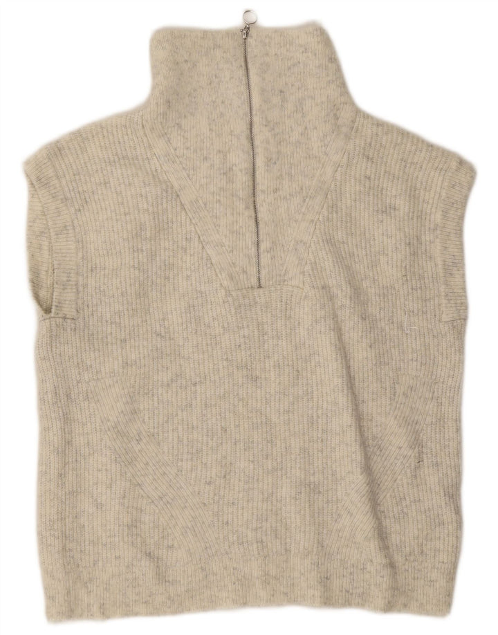 Marks & Spencer Débardeur surdimensionné pour femme UK 10 Petit gris moucheté