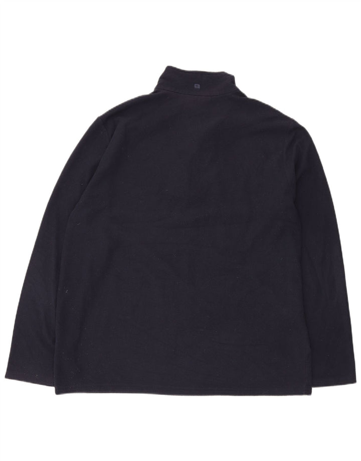 MOUNTAIN WAREHOUSE Pull Polaire Col Zippé Homme XL Bleu Marine Polyester